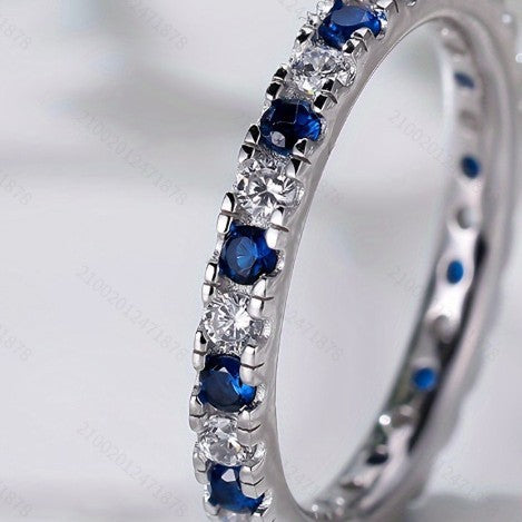 Row Zirconium Twin Index Finger Ring